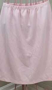 Vintage Pink And White Striped Skirt Elastic Size 38